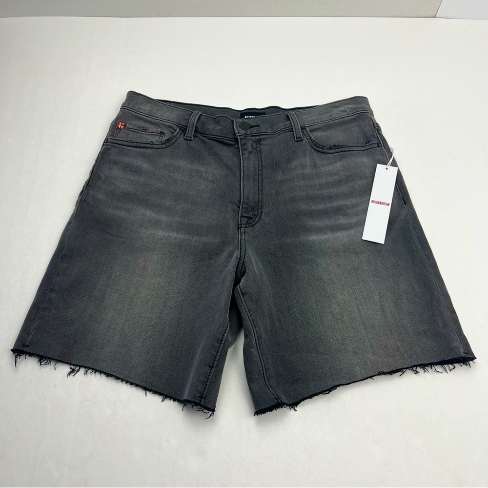 Hudson Jada Passage High Rise Short Womens Size 31 Faded Black Denim Jean NEW
